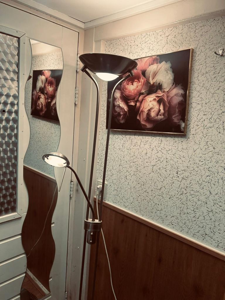Goedewerkende staande vloerlamp, Ophalen, Zo goed als nieuw, Metaal, 100 tot 150 cm