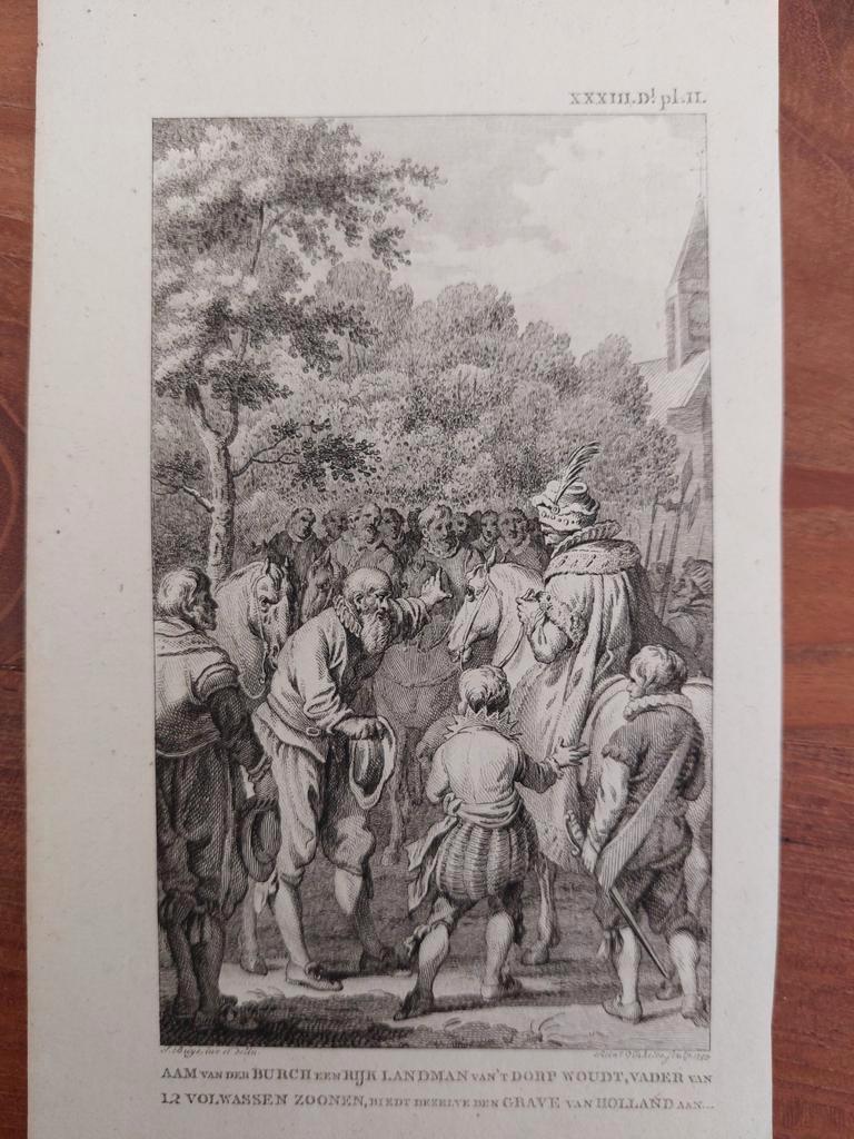 47 / Aam van der Burch een rijk landsman van 't dorp Woudt, Ophalen of Verzenden