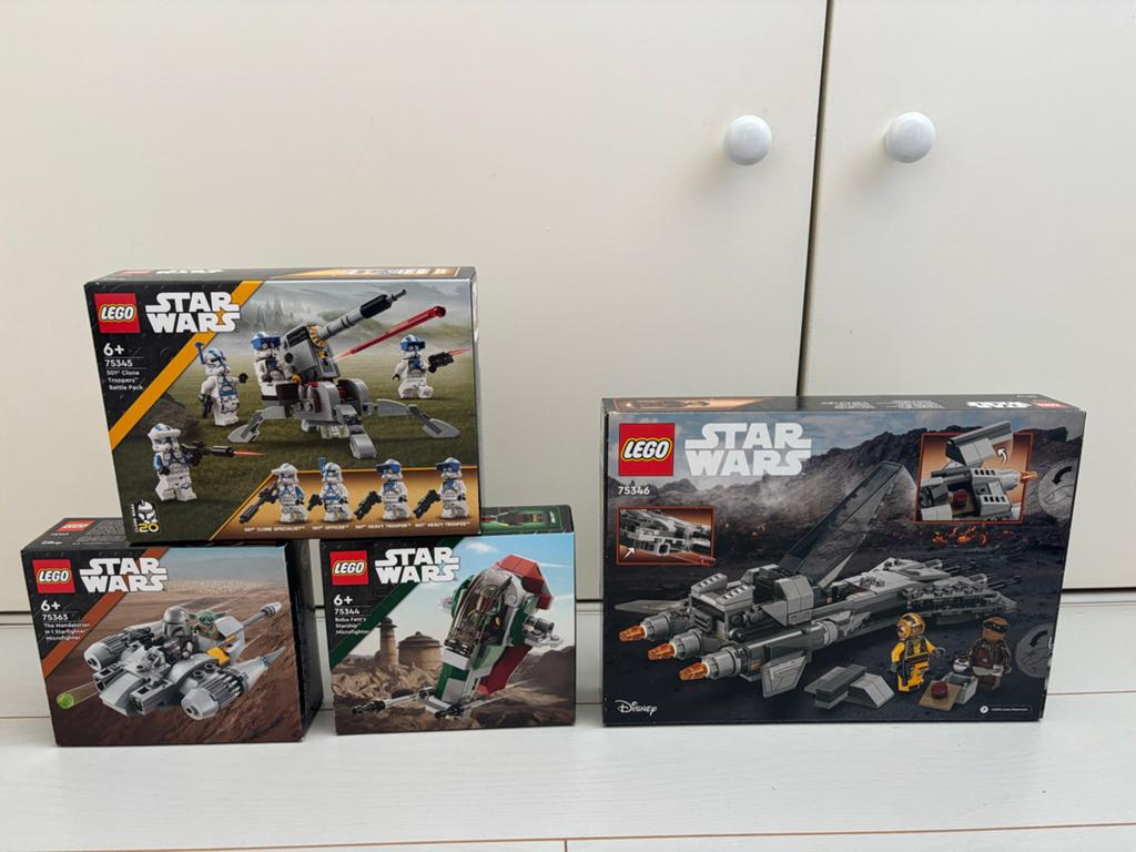 Nieuwe LEGO Star Wars sets - 4 stuks, Kinderen en Baby's, Speelgoed | Bouwstenen, Nieuw, Ophalen of Verzenden