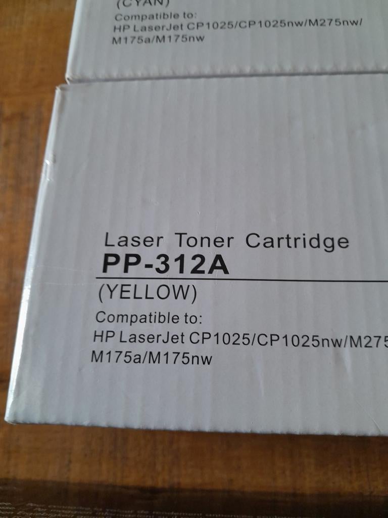 Laser Toner Cartridge PP-312A Geel voor HP LaserJet, Ophalen of Verzenden, Nieuw, Toner, HP compatibel