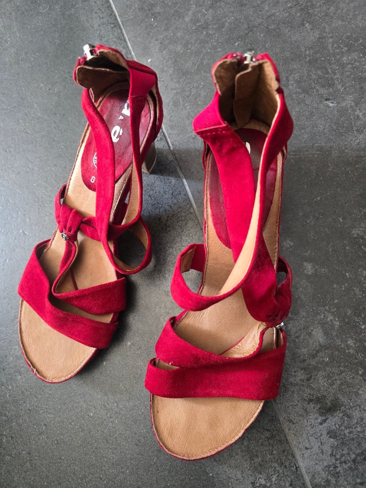 Ara pumps sandalen met hakje, rood, maat 38, Ophalen of Verzenden