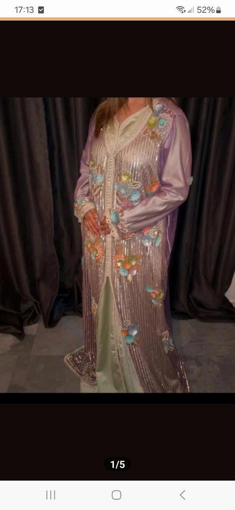 XXL Taksita Marokkaanse Jurk - Elegante Gelegenheidskleding, Kleding | Dames, Gelegenheidskleding, Ophalen, Overige typen, Paars
