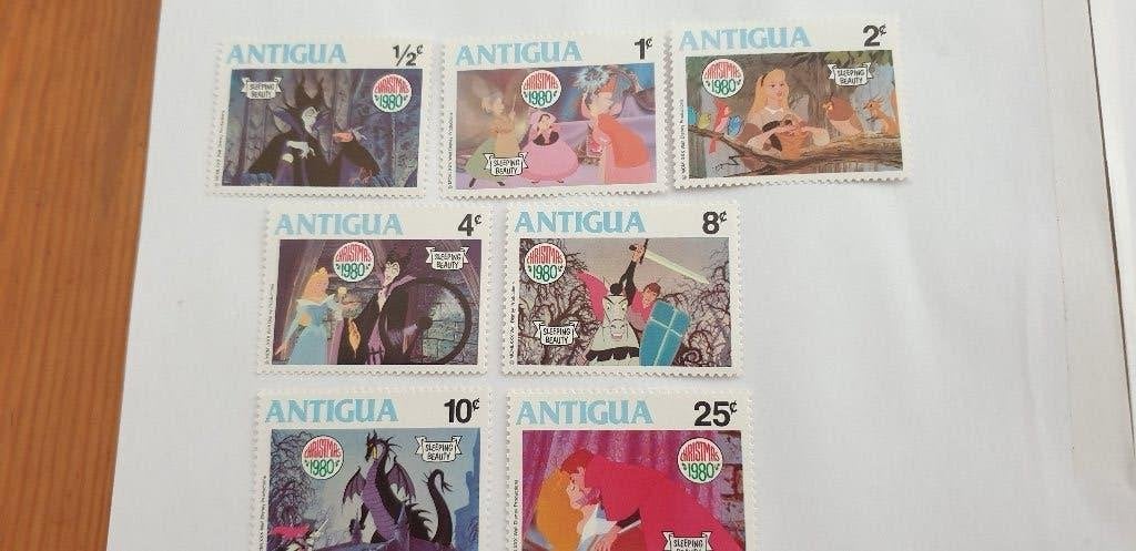 6222 antigua disney doornroosje christmas 1980, Verzenden, Overige thema's