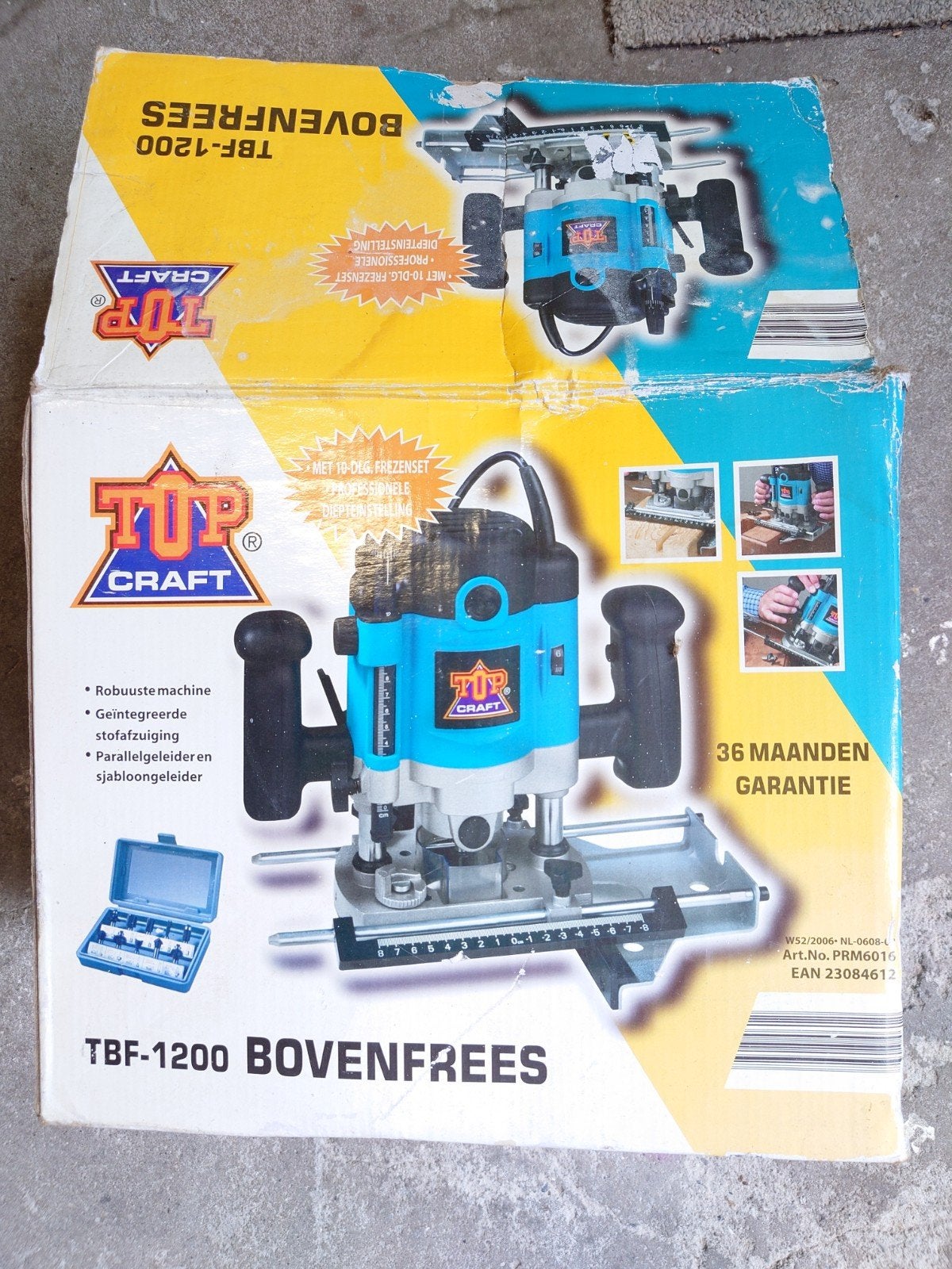 Bovenfrees weinig gebruikt, Doe-het-zelf en Verbouw, Gereedschap | Freesmachines, Ophalen, Zo goed als nieuw, Elektrisch, Bovenfrees