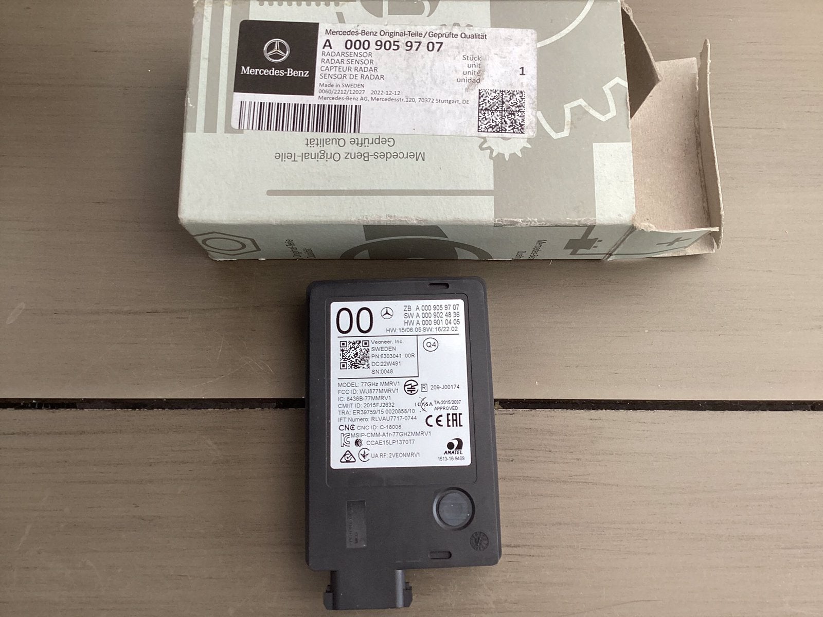 Mercedes E,S,CLS radarsensor A0009059707 NIEUW, Auto-onderdelen, Ophalen of Verzenden, Nieuw, Mercedes-Benz