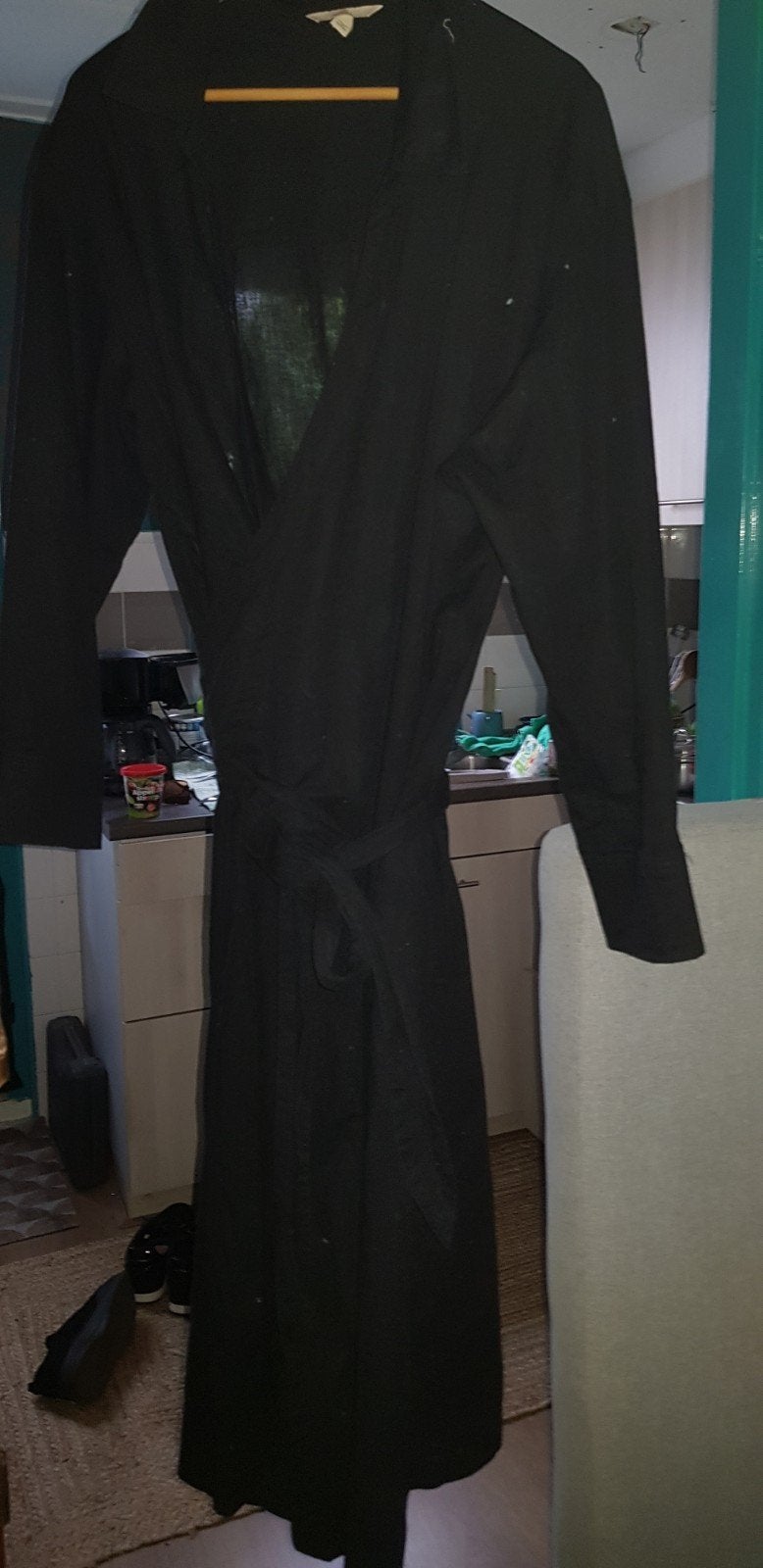 linnen jurk zwart xxl H&M, H&M, Zwart, Maat 46/48 (XL) of groter, Ophalen of Verzenden