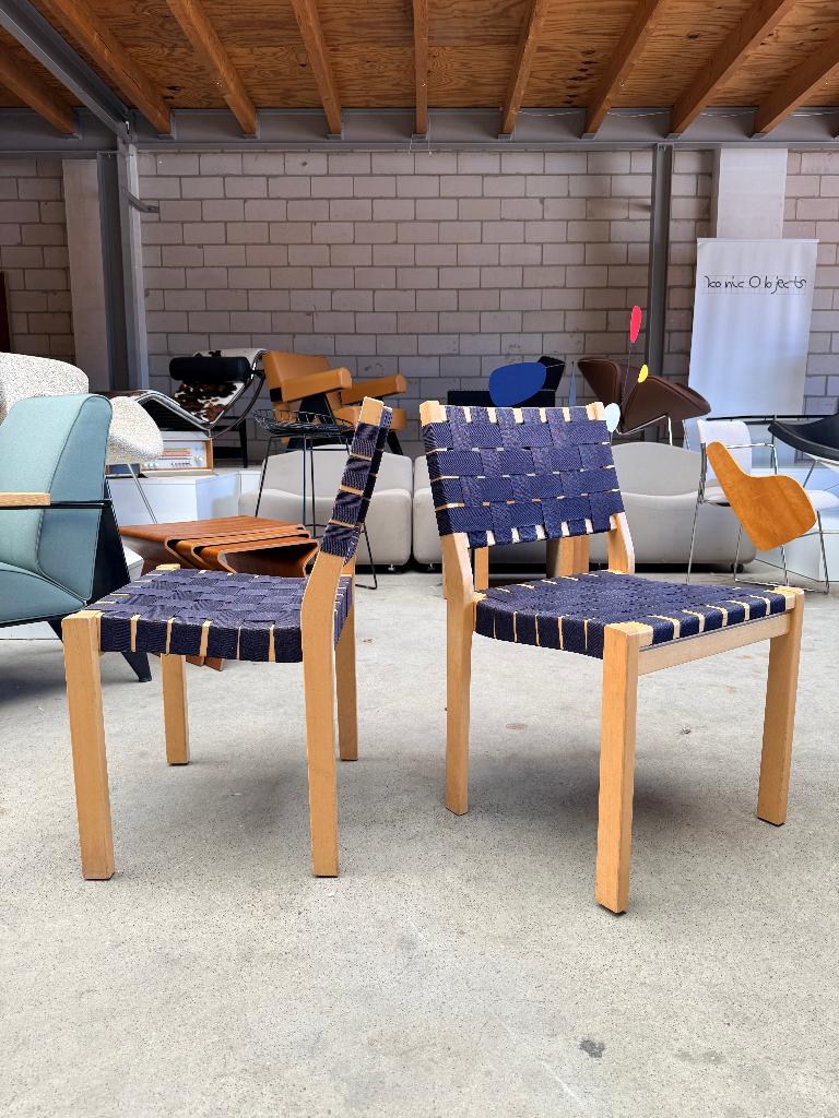 Artek 611 Chair By Alvar Aalto (voorraad: 20 stuks), Ophalen, X, Vijf, Zes of meer stoelen, Stof