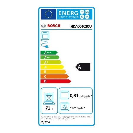 Bosch keramisch fornuis HKA004020U - Serie 2 - Wit, Minder dan 85 cm, BSH Huishoudapparaten, Keramisch, Nieuw