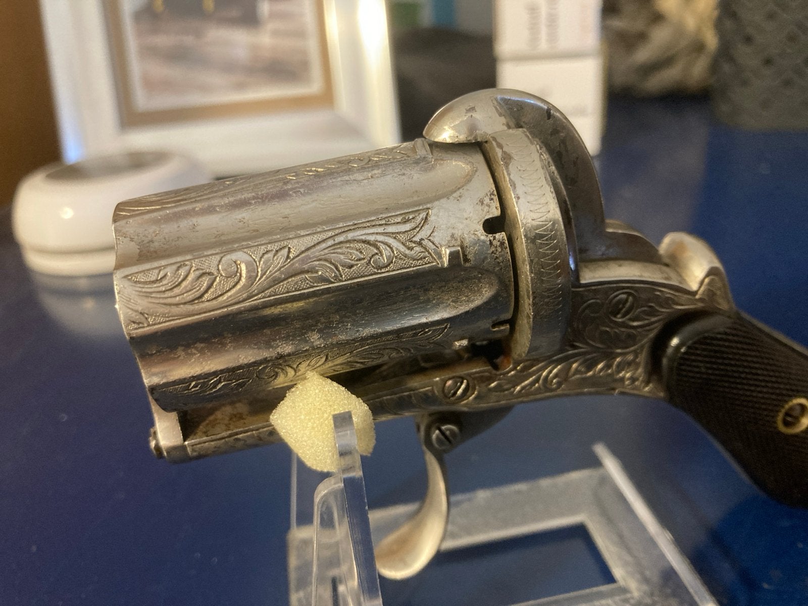 Gevraagd pepperbox moet mooi en goed zijn geen percussie1850, Verzamelen, Ophalen of Verzenden, Overige soorten, Overige gebieden