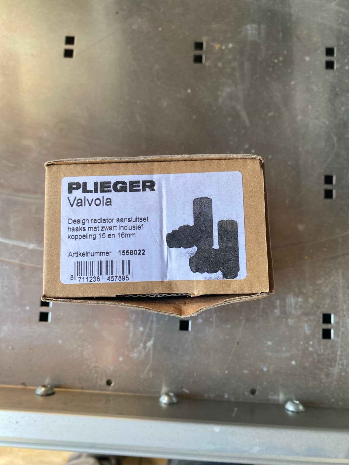 PLIEGER Valvola Design radiator aansluitset mat zwart, Doe-het-zelf en Verbouw, Ophalen of Verzenden, Nieuw, Radiator