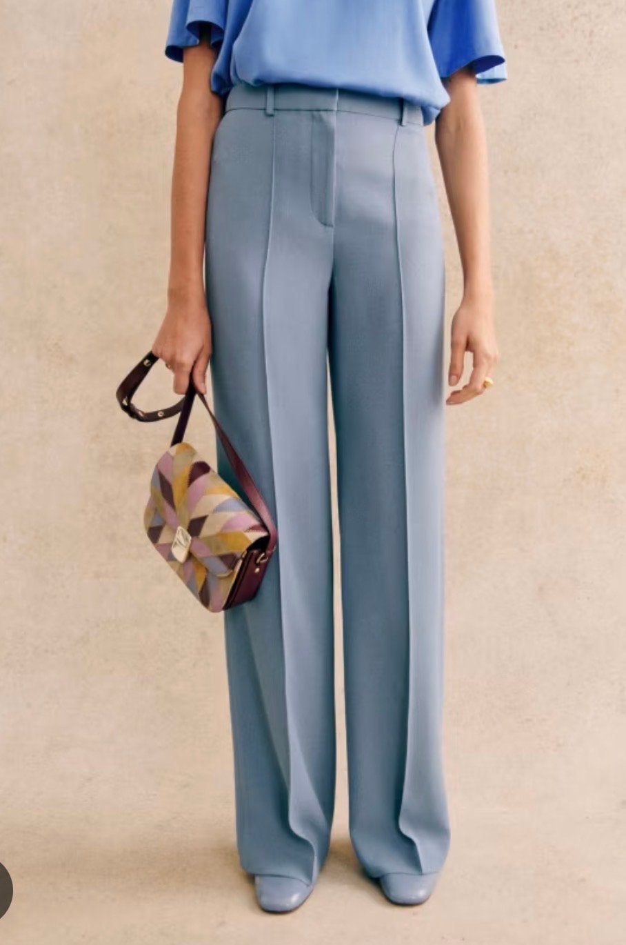 Nieuwe Sezane pantalon ijsblauw - Maat XS, Blauw, Nieuw, Ophalen of Verzenden, Maat 34 (XS) of kleiner