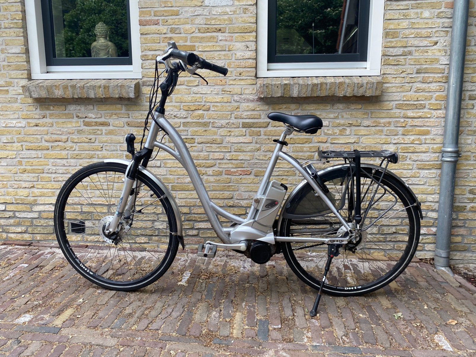 Elektrische flyer damesfiets, Gebruikt, 47 tot 51 cm, 30 tot 50 km per accu, Ophalen
