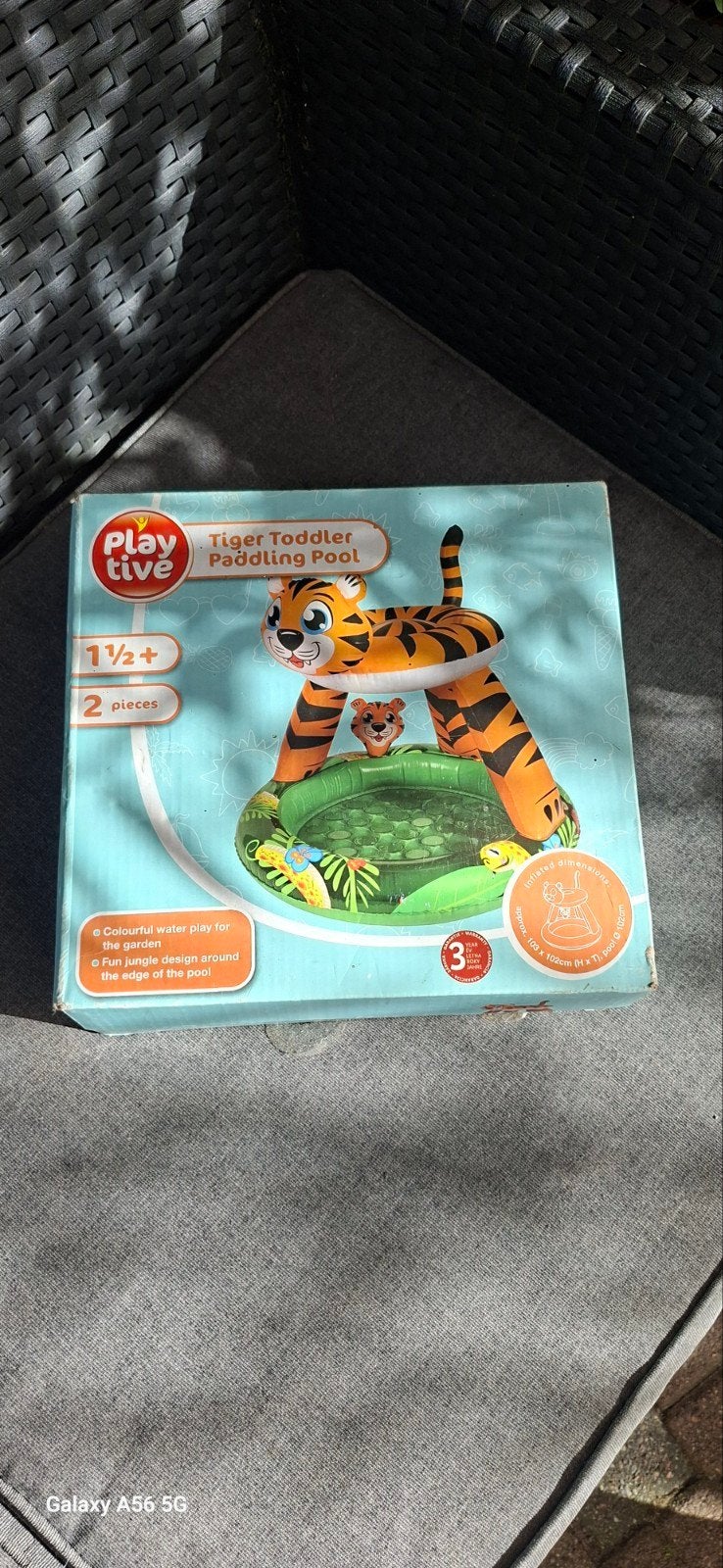 Nieuw kinderbadje tijger - Plezier in het badje!, Kinderen en Baby's, Ophalen of Verzenden, Nieuw