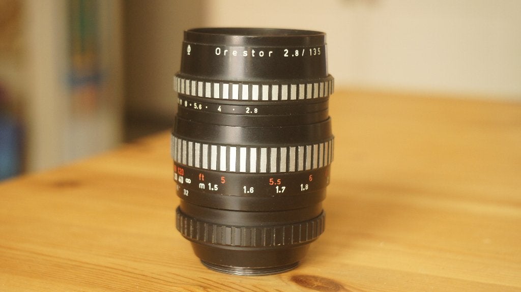 Meyer-Optik Görlitz Orestor 135mm  F/2.8, Ophalen of Verzenden, Gebruikt, Telelens