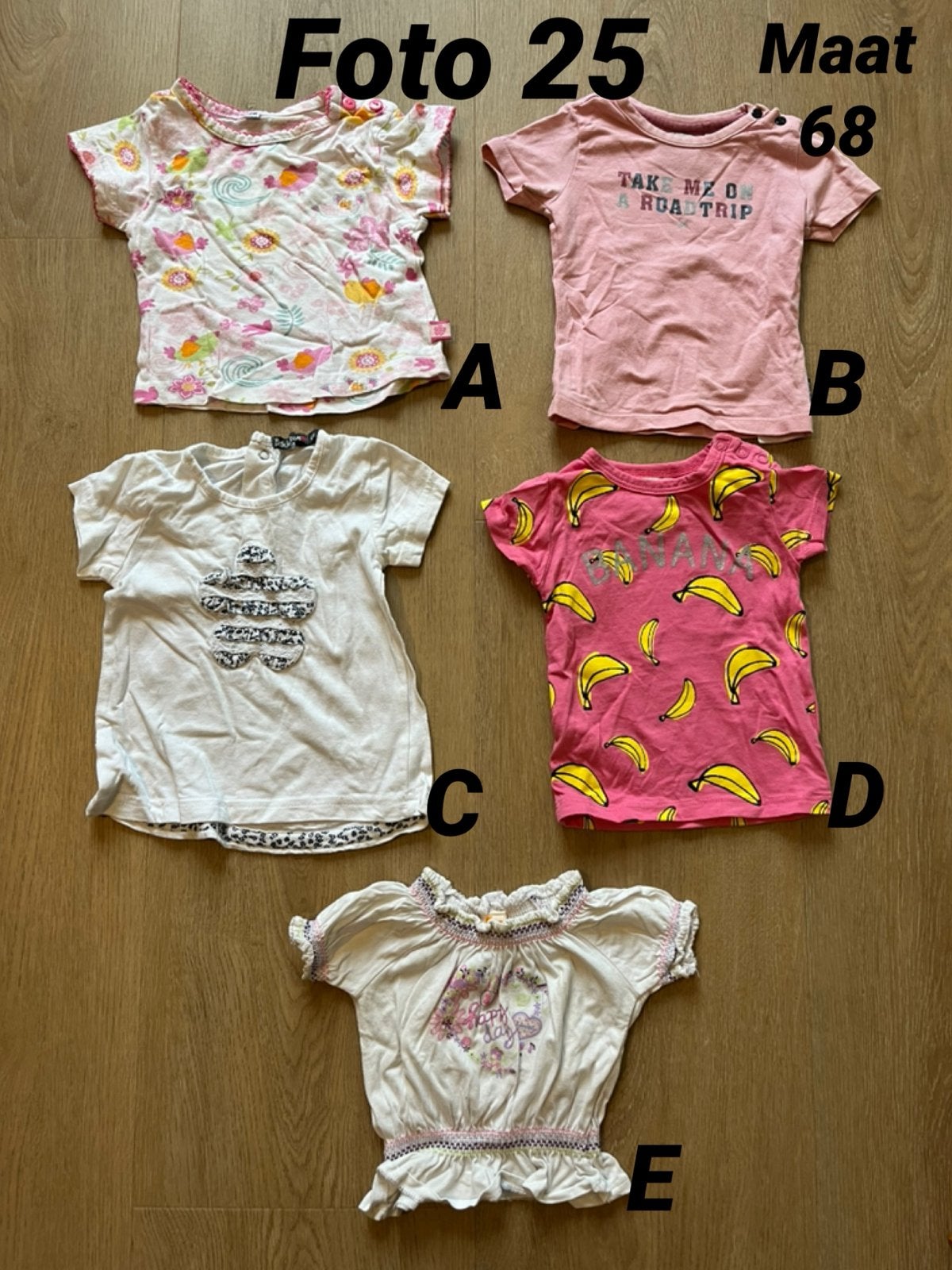 Shirt zomer meisje maat 68 zgan *foto 25*, Kinderen en Baby's, Babykleding | Maat 68, Ophalen of Verzenden, Zo goed als nieuw