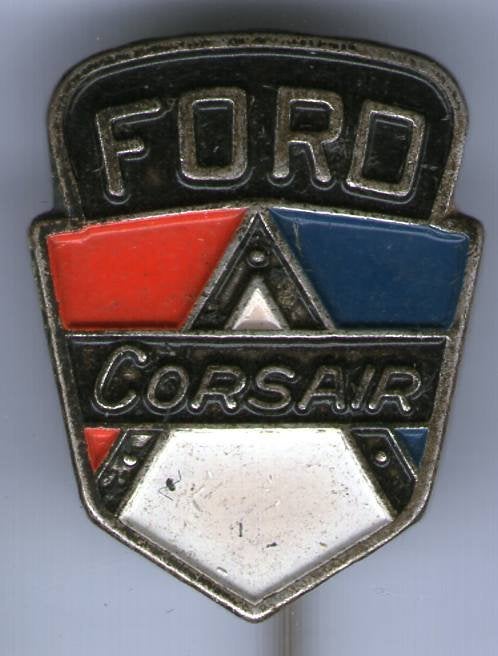FORD Corsair zilverkleurig auto speldje ( B_072), Ophalen of Verzenden, Zo goed als nieuw, Transport, Speldje of Pin