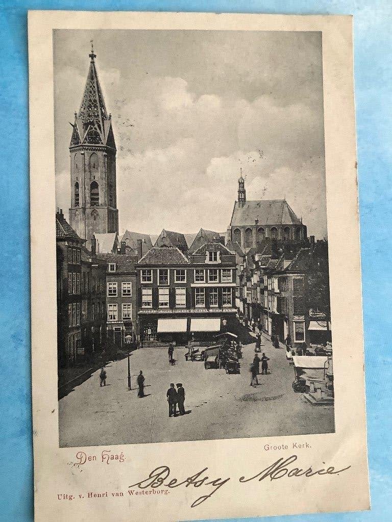 Den Haag 1901 Groote Kerk, Ophalen of Verzenden, Voor 1920, Zuid-Holland