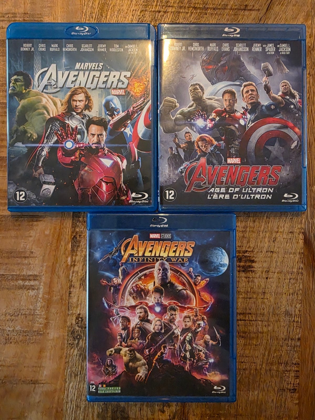 The Avengers 1 t/m 3 Blu-ray, Engels, Boxset, Ophalen of Verzenden, Zo goed als nieuw
