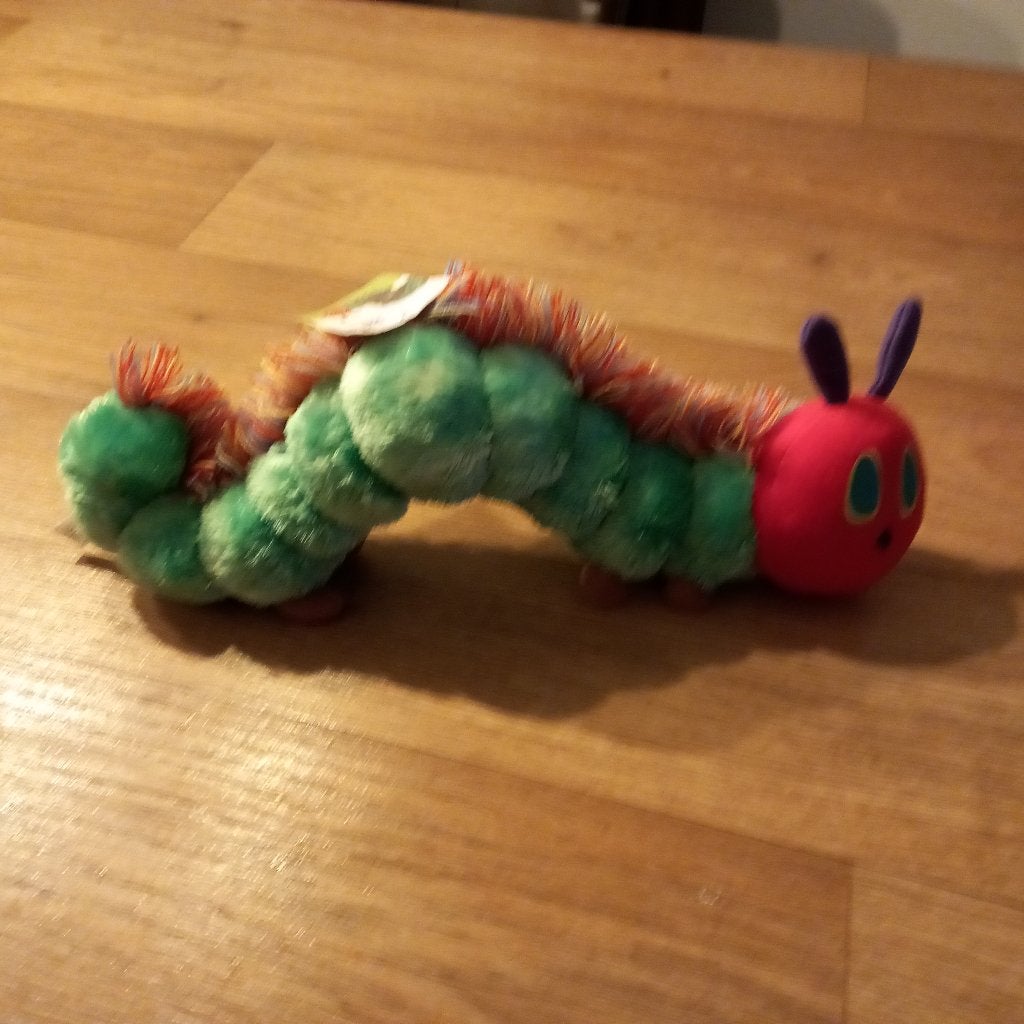 Rups nooit genoeg knuffel 40 cm van Eric Carle * Nieuw *., Groen, Overige typen, Nieuw, Ophalen of Verzenden