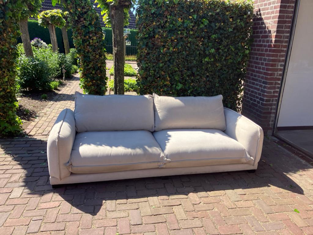 bankstel, 3 pers, Karwei, 3 jr oud, Scandinavisch, Ophalen, 75 tot 100 cm, Zo goed als nieuw, Rechte bank