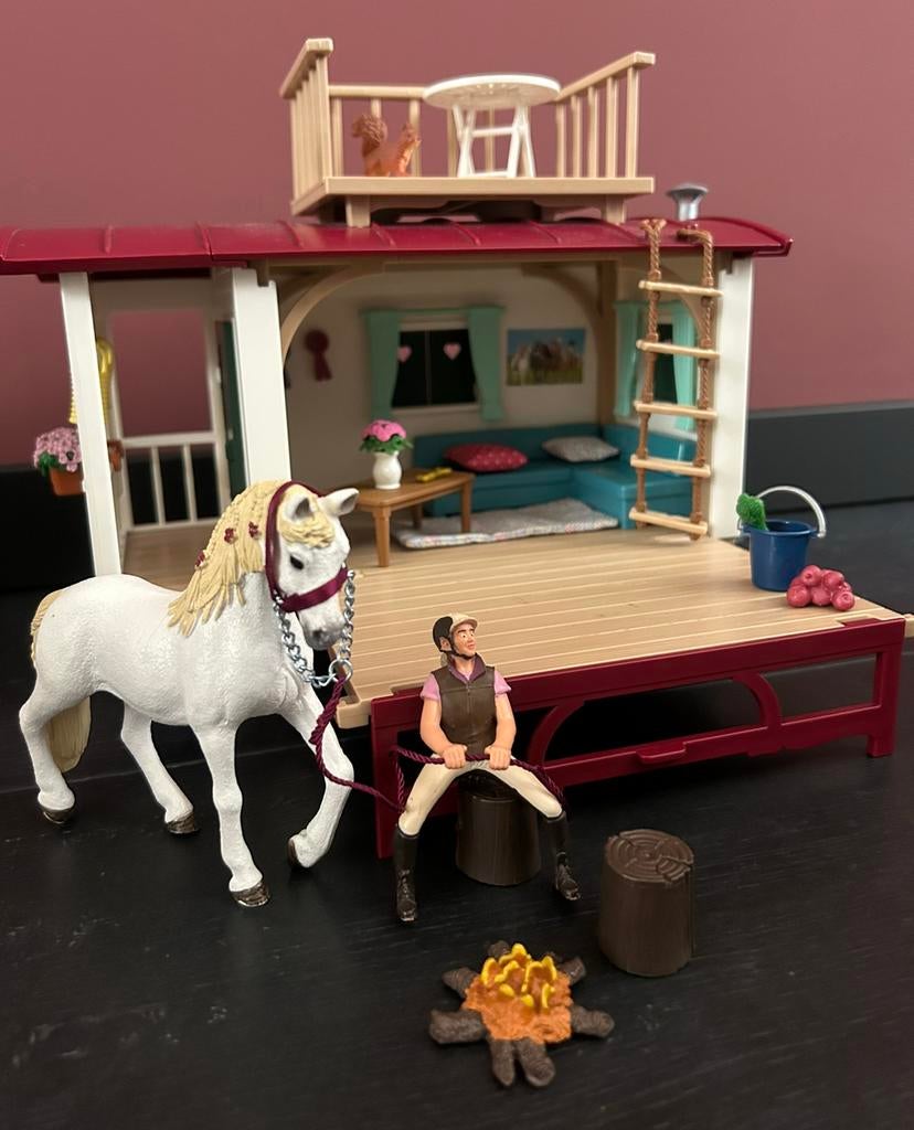 Schleich pipowagen, Ophalen of Verzenden, Gebruikt