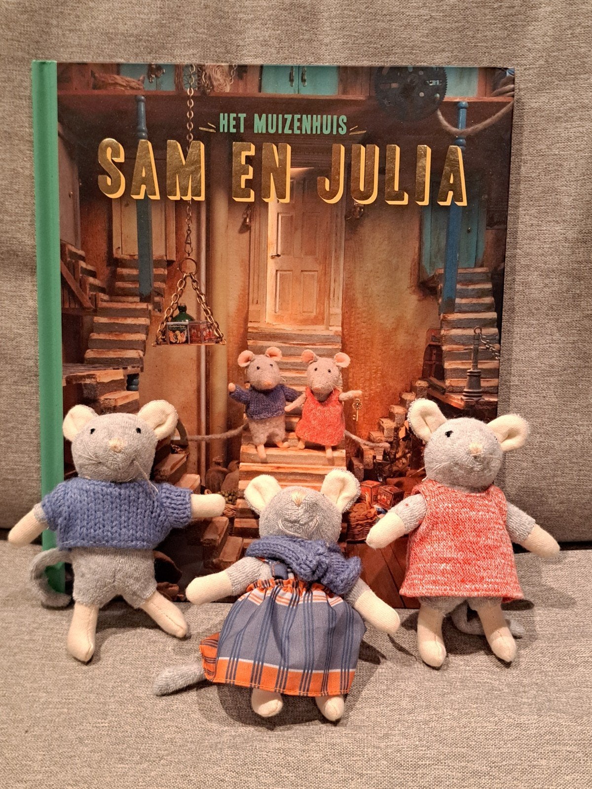 Het Muizenhuis Sam & Julia knuffels met boek, Ophalen, Muis, Overige merken, Overige karakters