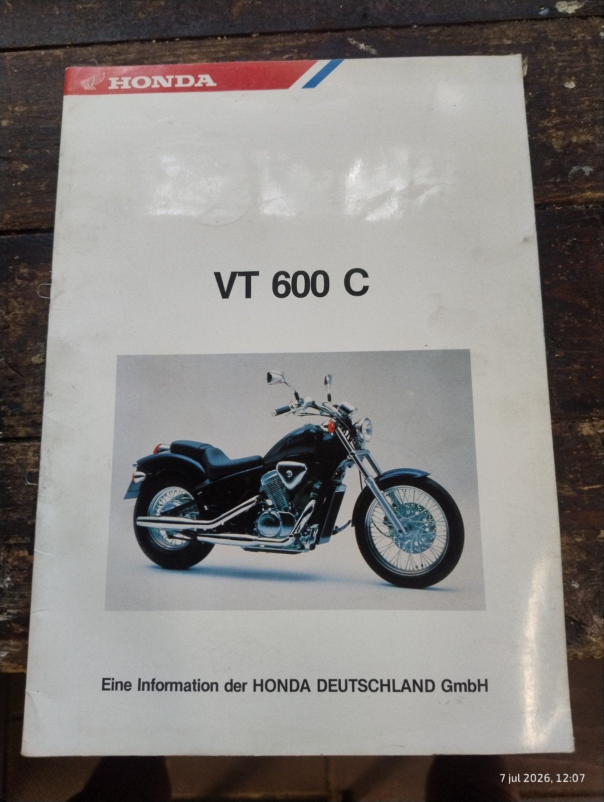 Honda VT 600 C Gebruikershandleiding, Verzenden, Honda