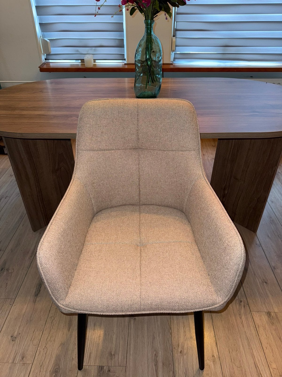 Beige Japandi eetkamerstoelen - Nog in gesloten doos, Ophalen, Japandi, Overige kleuren, Nieuw