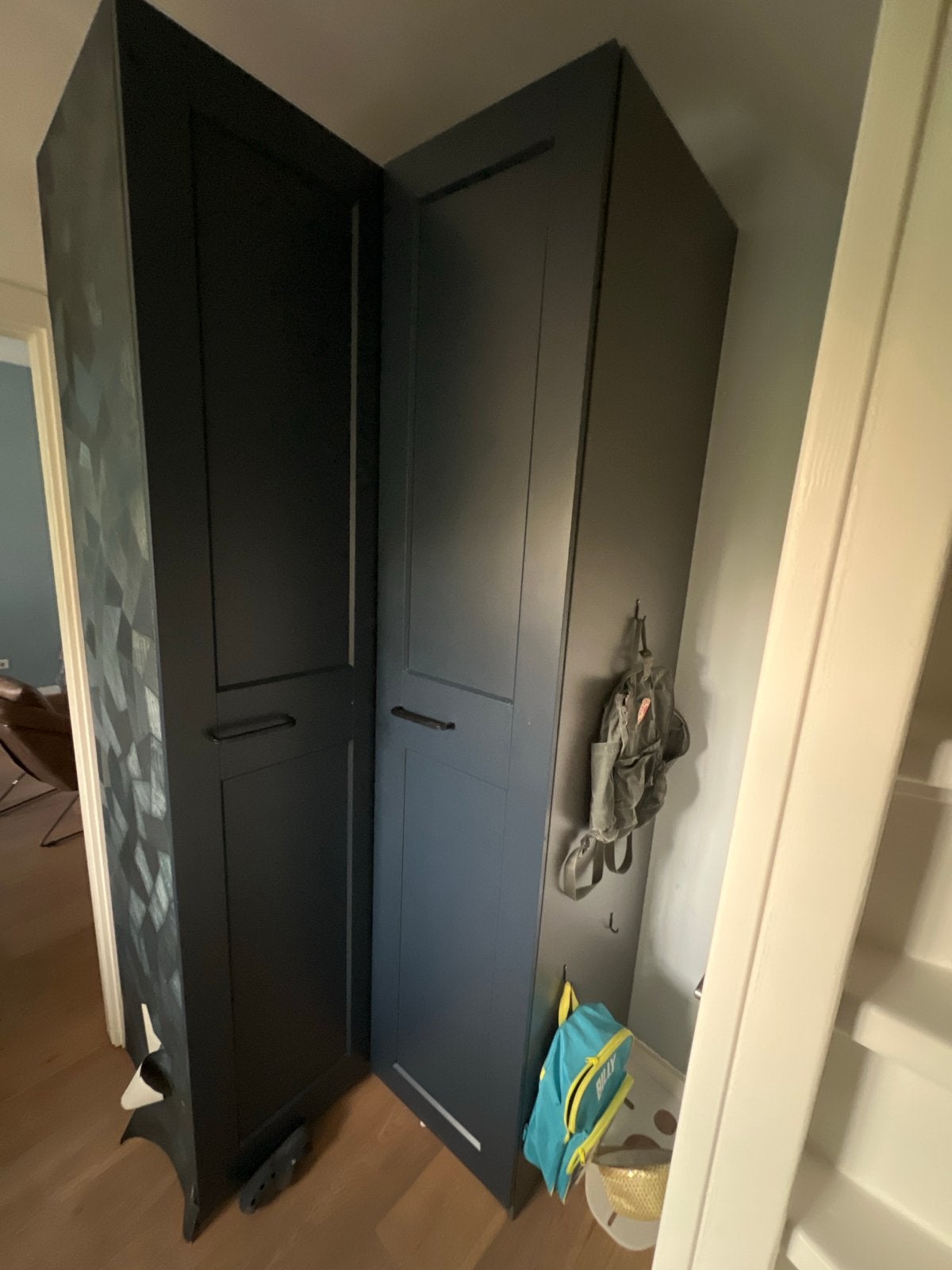 IKEA Pax hoekkast - Donkerblauw, Huis en Inrichting, Kasten | Kledingkasten, Ophalen, Gebruikt, 200 cm of meer, 50 tot 100 cm