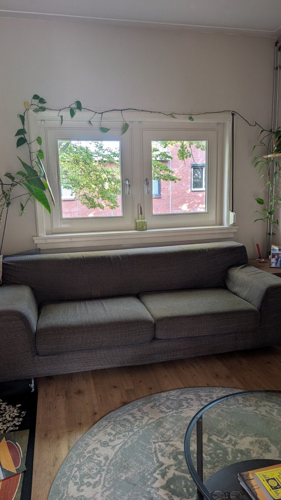 Comfortabele 3-zitsbank - Gratis af te halen!, Huis en Inrichting, Banken | Bankstellen, Ophalen, Gebruikt, Driepersoons, 75 tot 100 cm