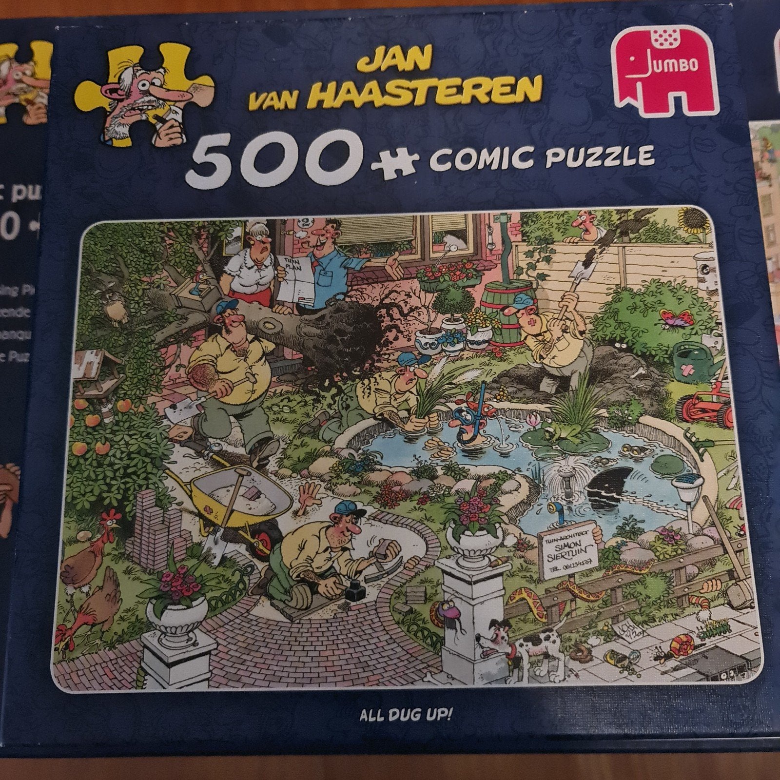 Jan van Haasteren 500+ stukjes - All Dug Up!, Ophalen of Verzenden, 500 t/m 1500 stukjes, Gebruikt, Legpuzzel