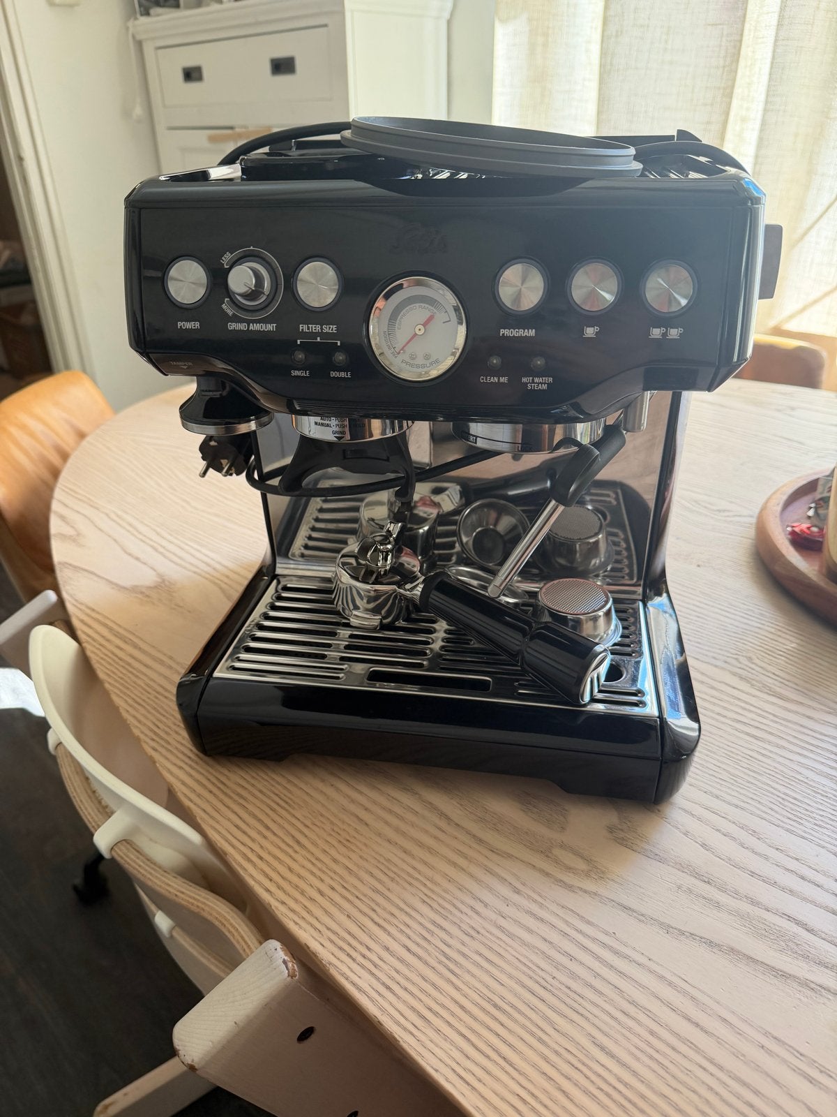 Solís Barista Espressomachine Zwart, Ophalen, Espresso apparaat, Zo goed als nieuw, 2 tot 4 kopjes
