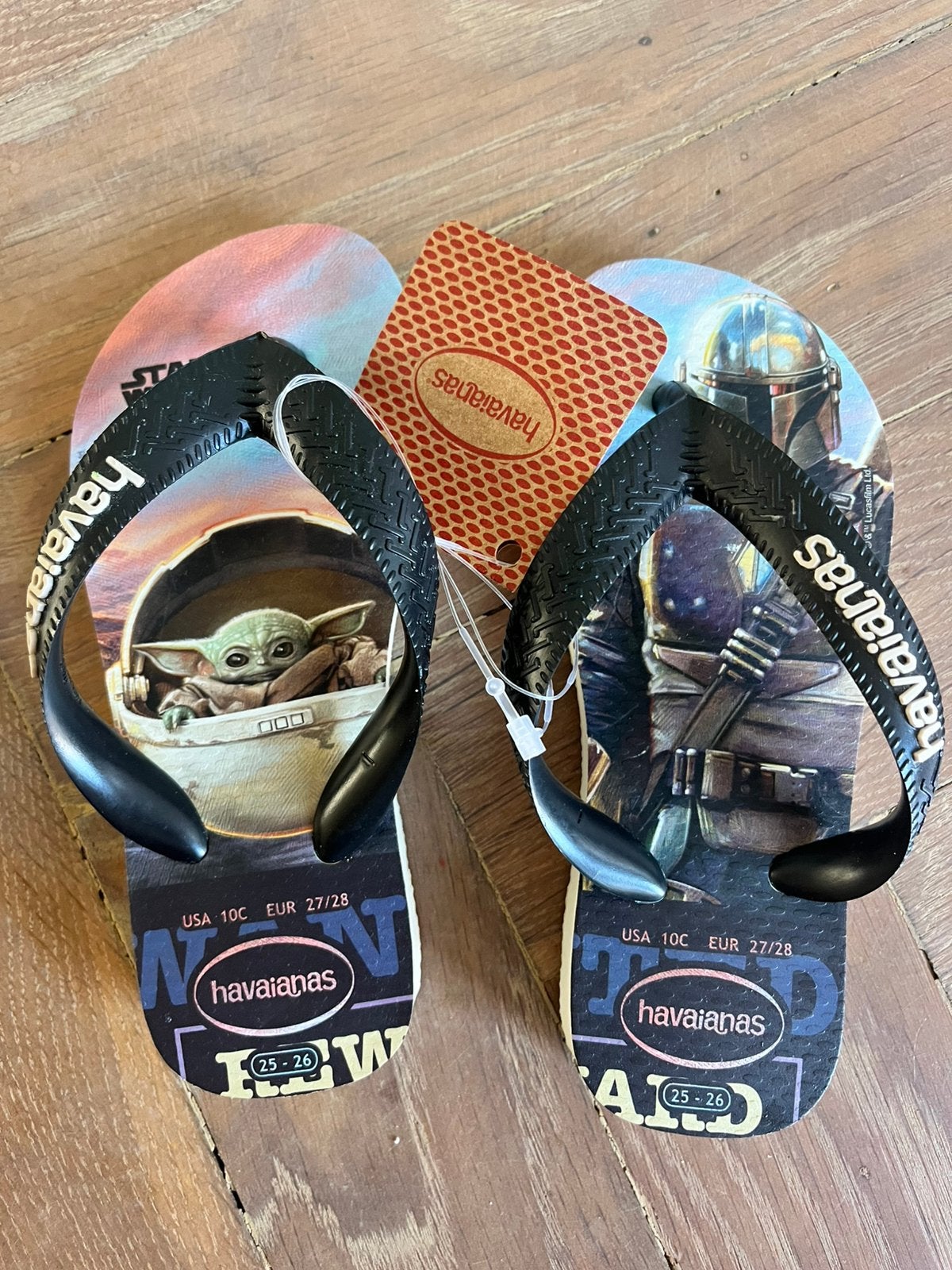 Star wars havaianas 27 28 zwart baby yoda slippers grogu, Ophalen of Verzenden, Nieuw, Jongen of Meisje, Overige typen