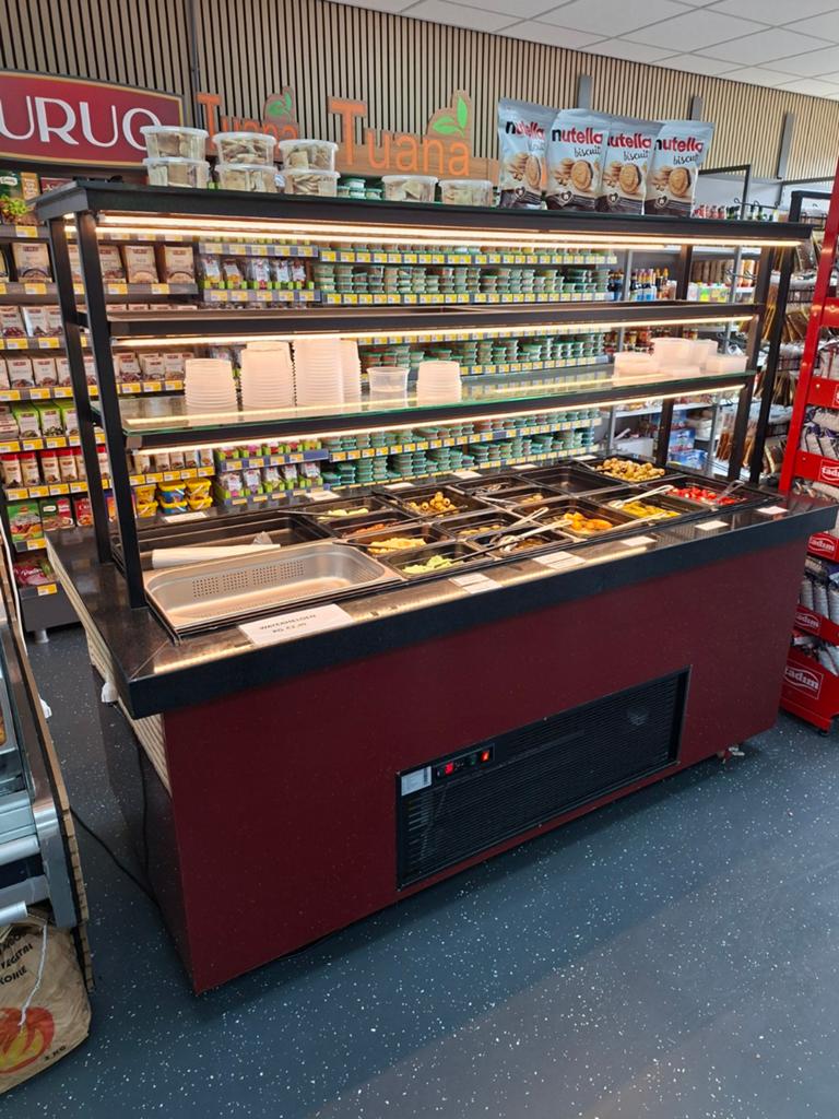 Gekoelde Saladette / Koelvitrine met Verlichting, Zakelijke goederen, Horeca | Keukenapparatuur, Ophalen of Verzenden, Gebruikt