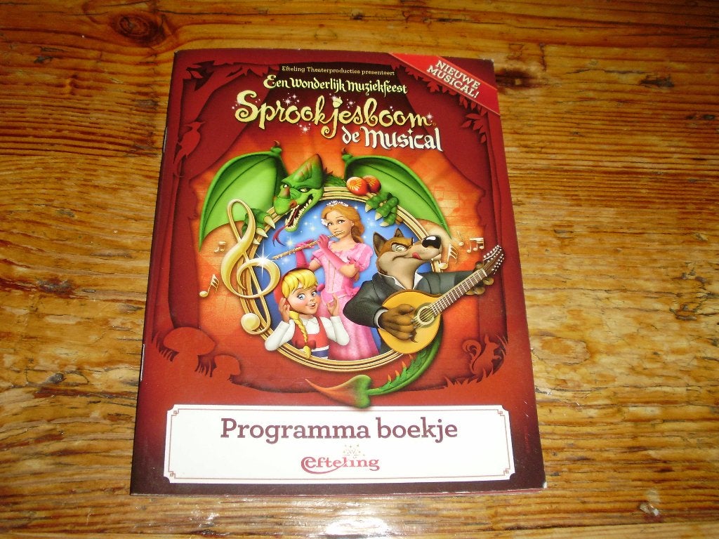 Efteling CD nr 18 / Programmaboekje Klaas Vaak / musical, Ophalen of Verzenden, Gebruikt, Overige typen
