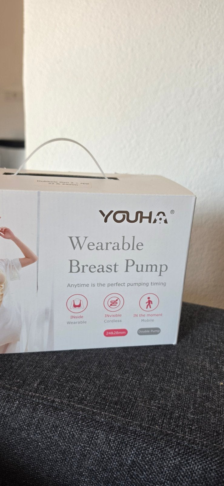 YOUHA Wearable Borstkolf - Dubbel - Excl. Opladers, Ophalen of Verzenden, Zo goed als nieuw