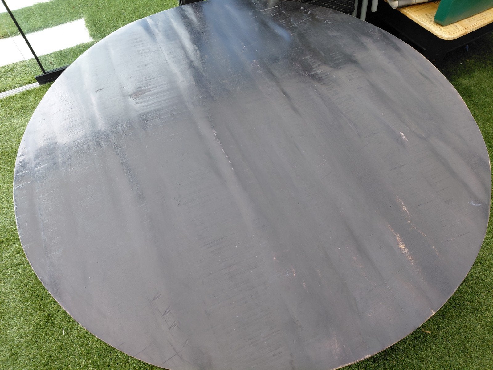 Mango houten eettafel, Ophalen, Gebruikt, Mangohout, Rond