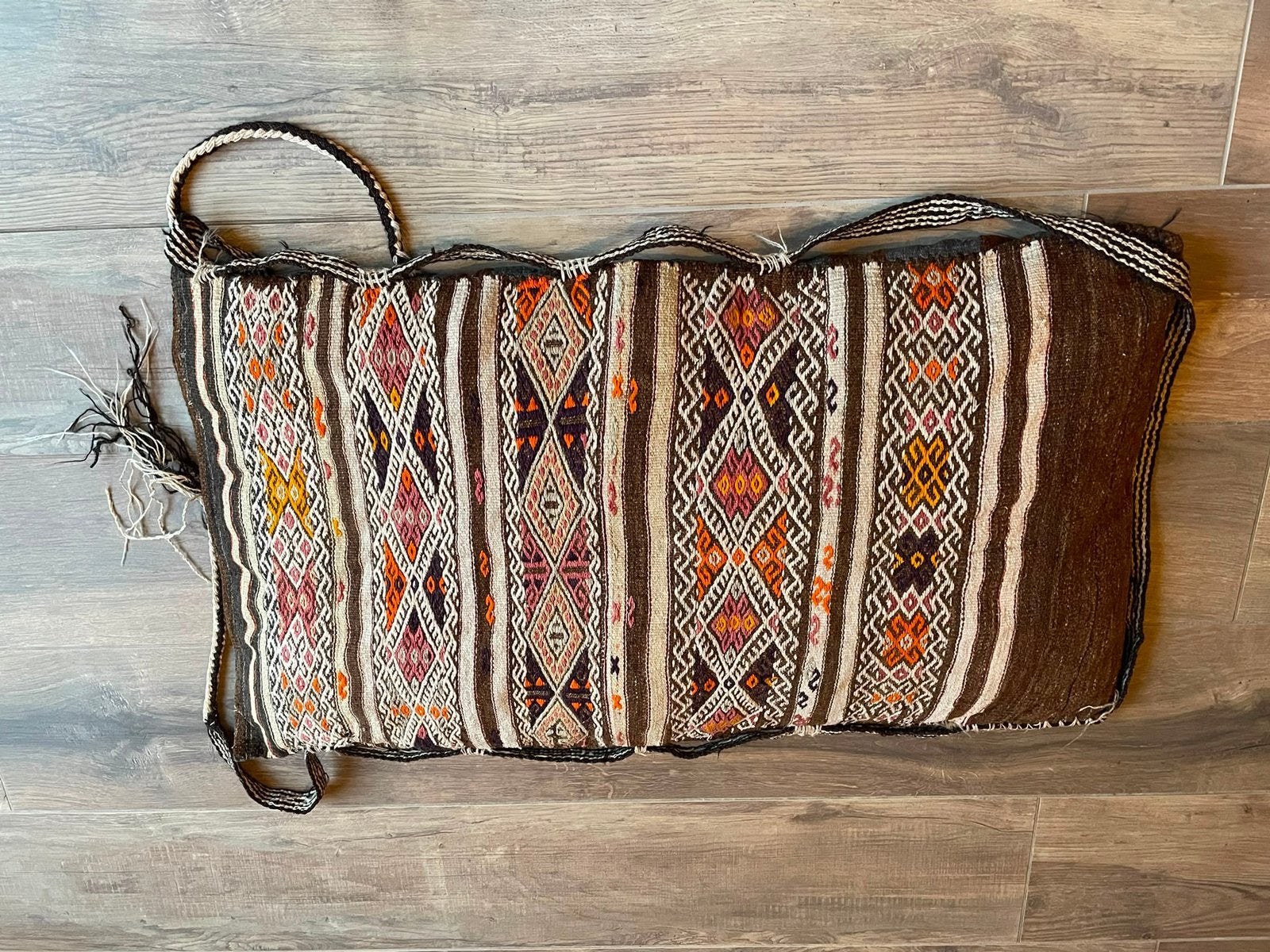 XL Marokkaans Vloerkussen Multicolor (Loods 5) – 65x110 cm, Ophalen, Meerkleurig, Zo goed als nieuw, Zitkussen