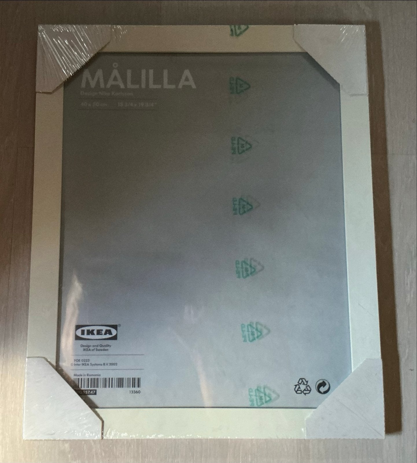 Nieuwe IKEA Malila lijst 40x50 cm, Ophalen, Fotolijst, Hangend, Hout