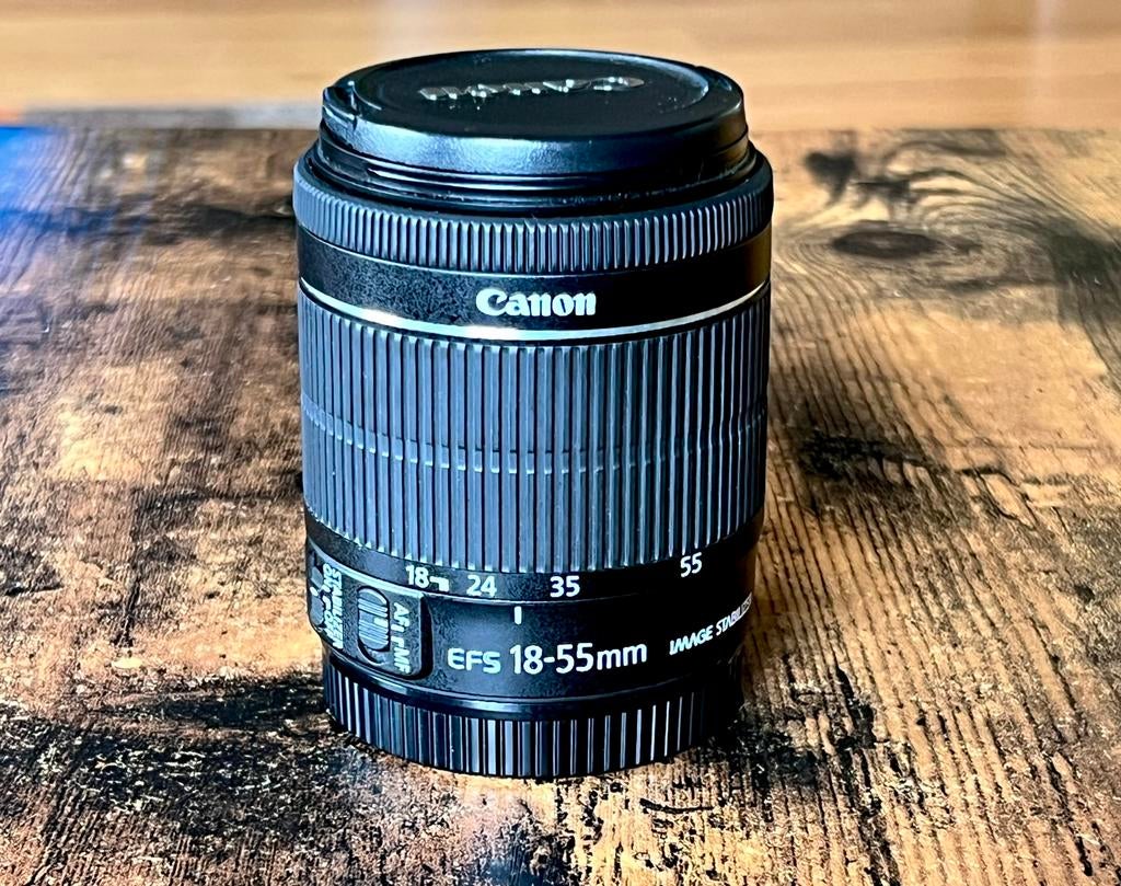 Canon EF-S 18-55mm 1:3.5-5.6 IS STM, Ophalen of Verzenden, Zo goed als nieuw, Standaardlens