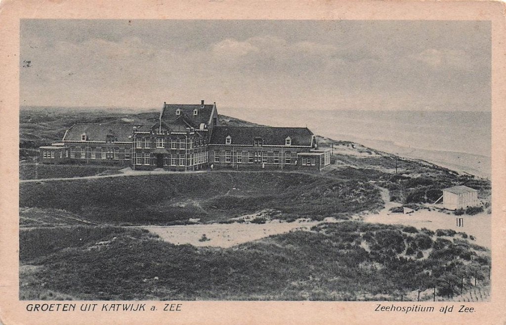 703-342-041 Groeten uit Katwijk aan Zee Zeehospitium aan de, Verzamelen, Ansichtkaarten | Nederland, Verzenden, Voor 1920, Zuid-Holland