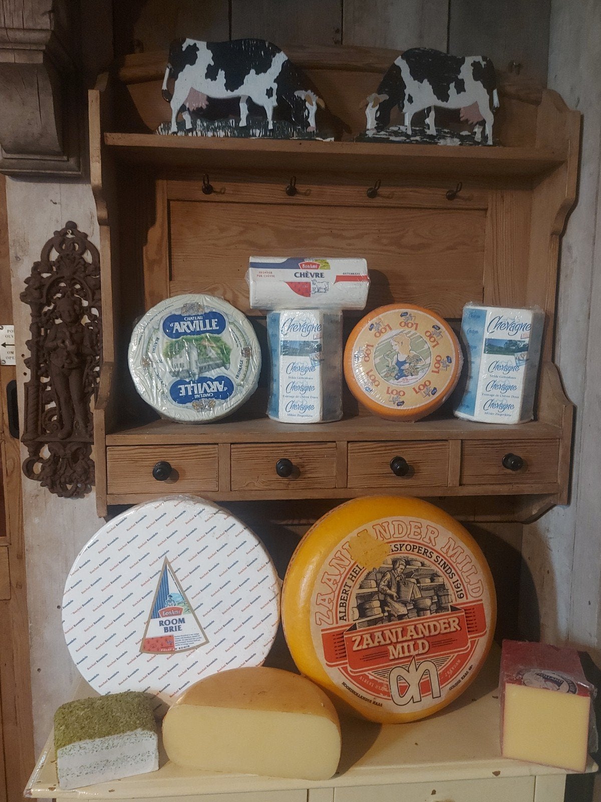 10 x vintage etalage kaas, kazen decoratie kaas, Ophalen of Verzenden