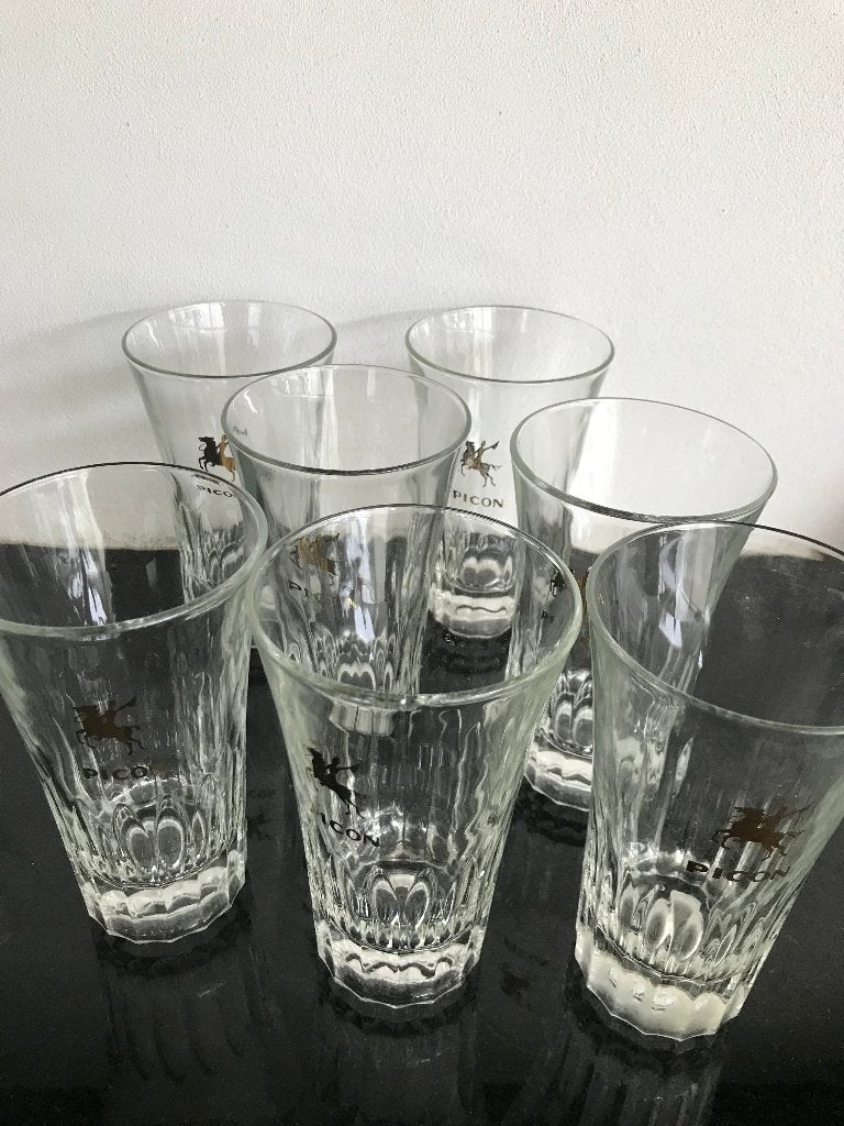 oude FRANSE PICON BIERGLAZEN, Verzamelen, Ophalen of Verzenden, Gebruikt, Glas of Glazen, Overige merken