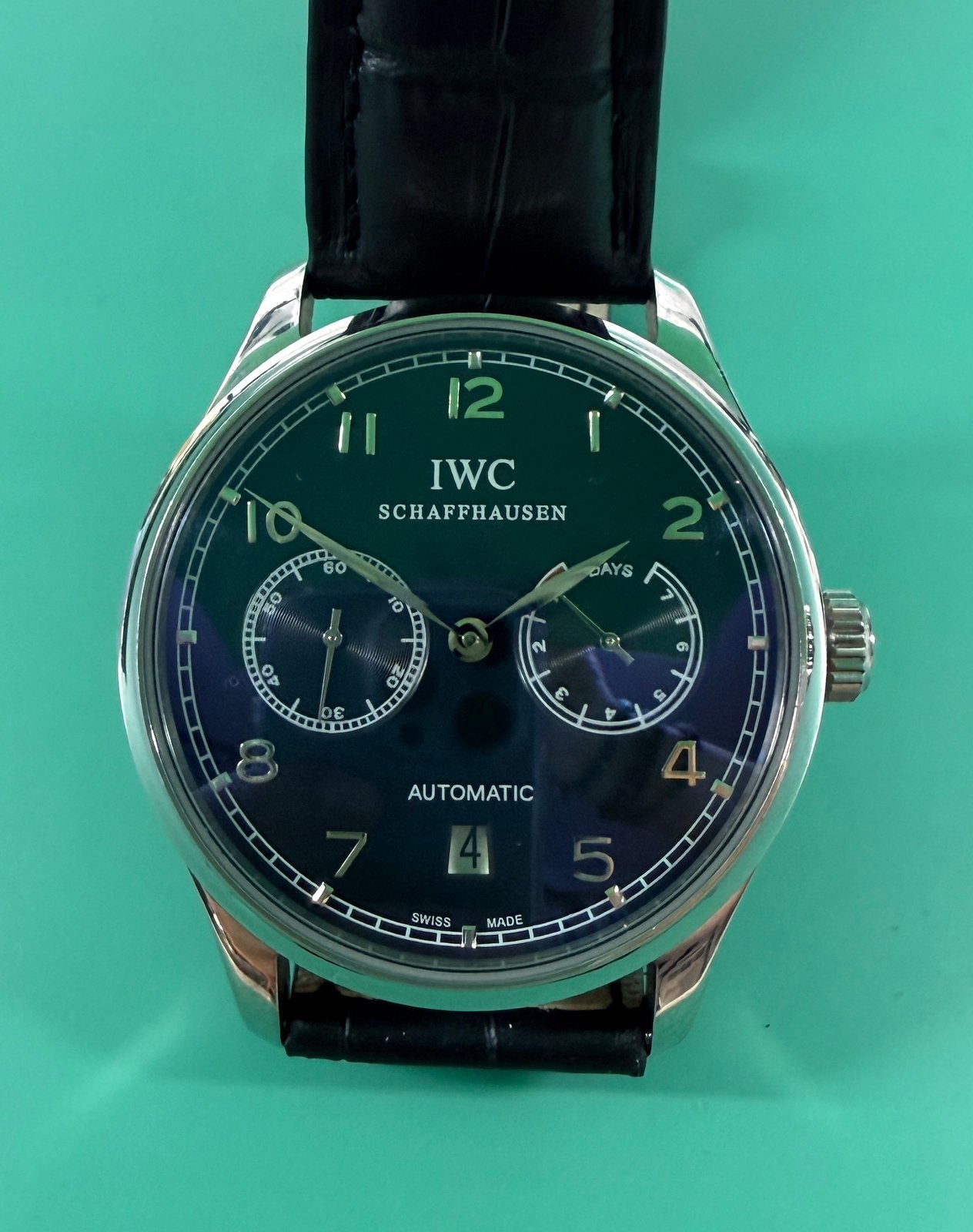 I.W.C. Portugieser Automatic, Ophalen of Verzenden, Zo goed als nieuw, Staal, Overige merken