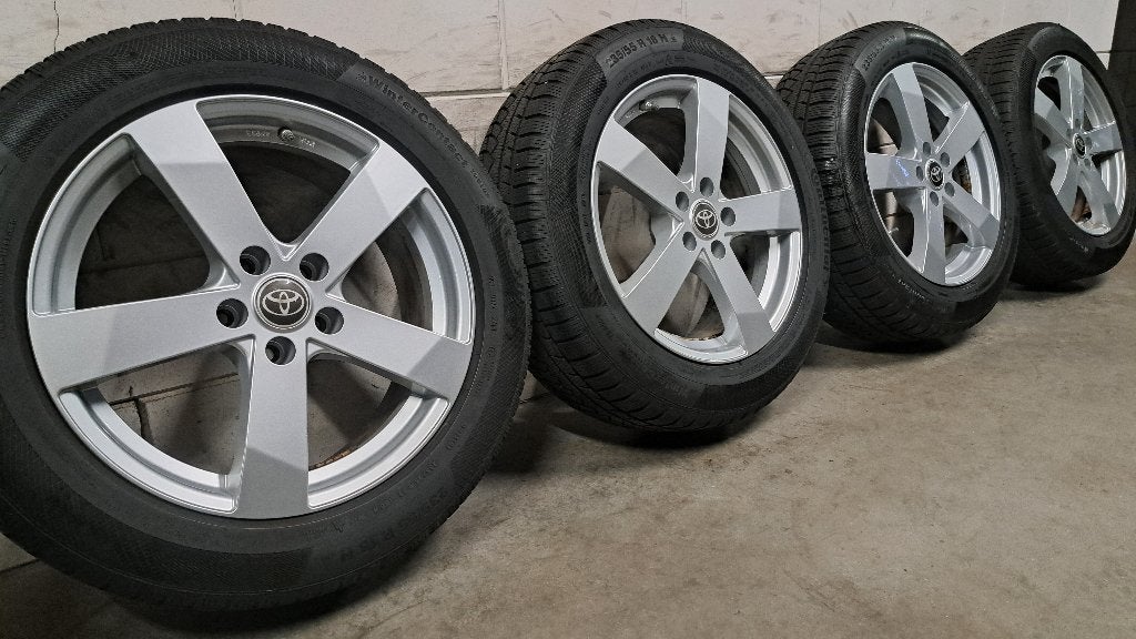 Lichtmetalen velgen Toyota Rav4 Bz4x Atto 3 RX350 235/55/18, 18 inch, Gebruikt, Banden en Velgen, 235 mm
