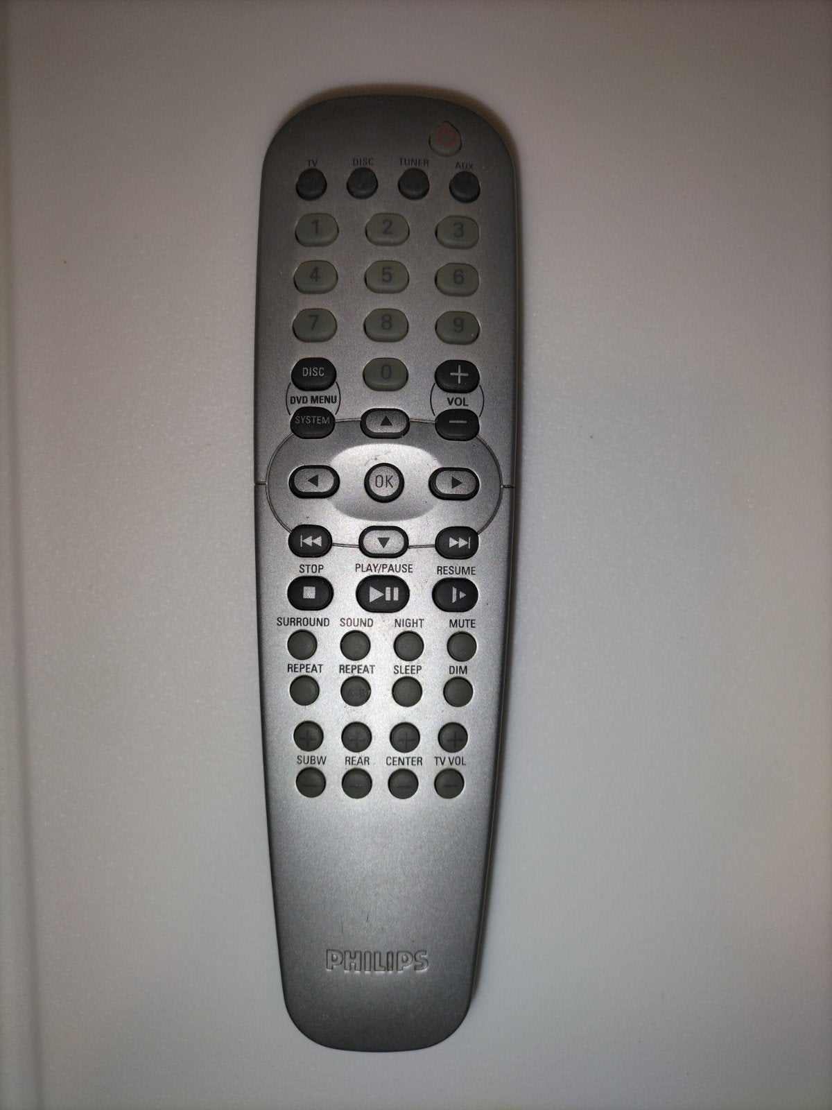 Originele Philips Afstandsbediening RC19245011/01, Ophalen of Verzenden, Gebruikt, Origineel, Dvd