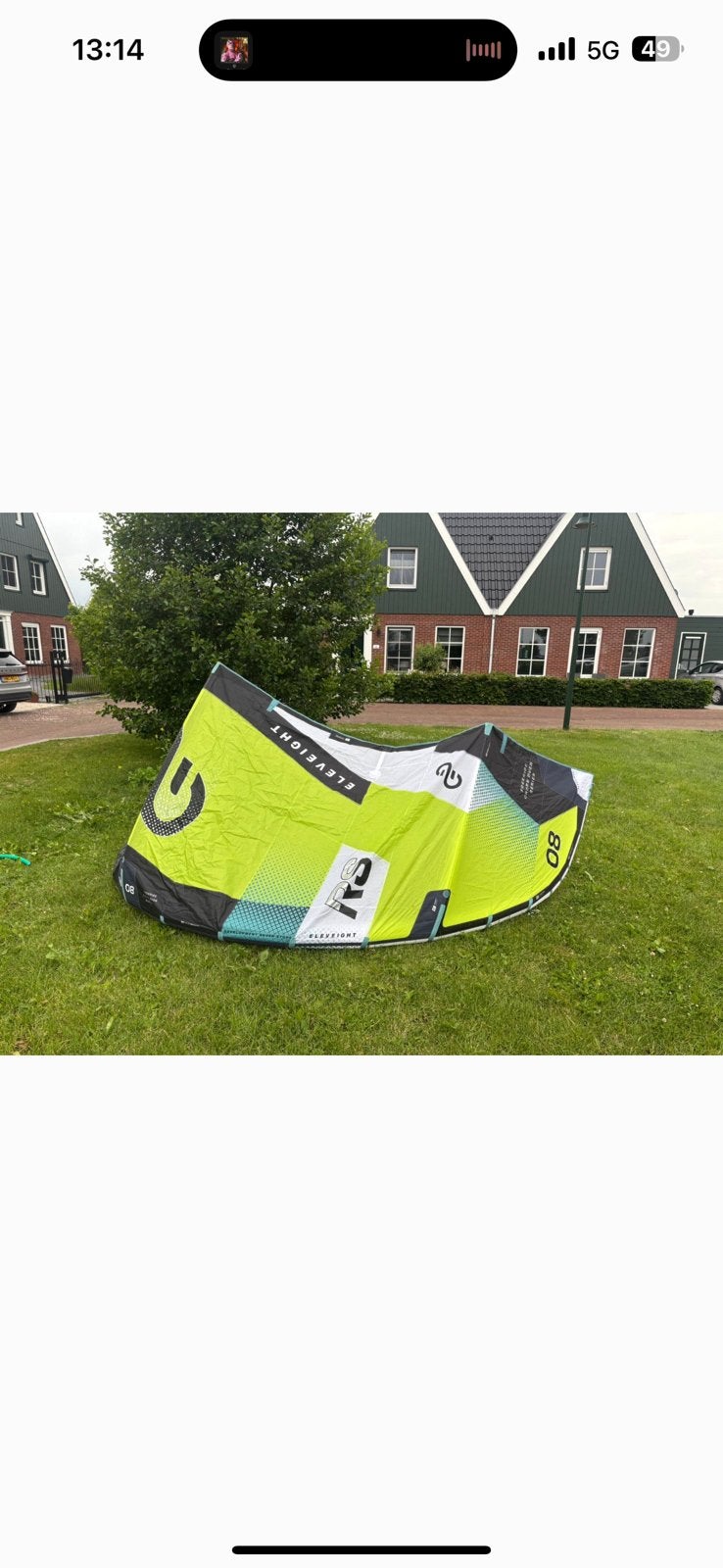 Eleveight Rs v9 8m met bar., Gebruikt, 8 m², Bar, Geen board