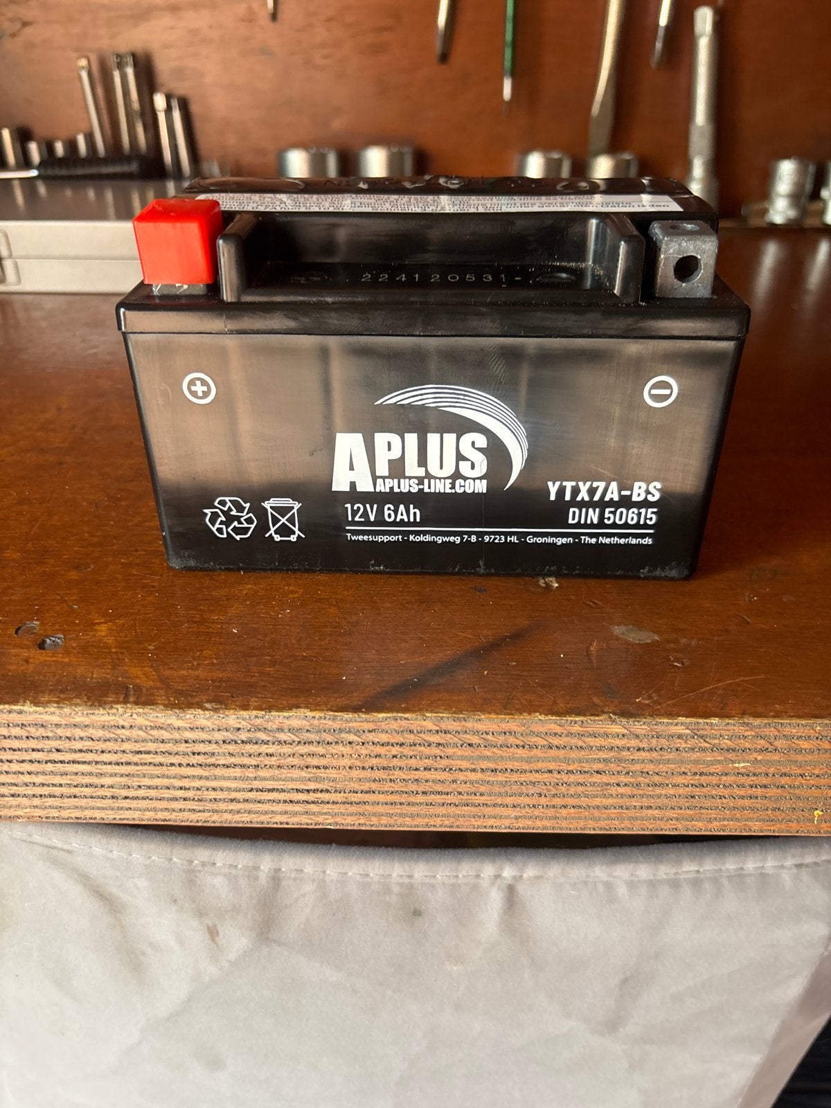 Accu YTX7A-BS 12V 6Ah A-Plus Motorfiets Scooter Batterij, Ophalen of Verzenden, Zo goed als nieuw