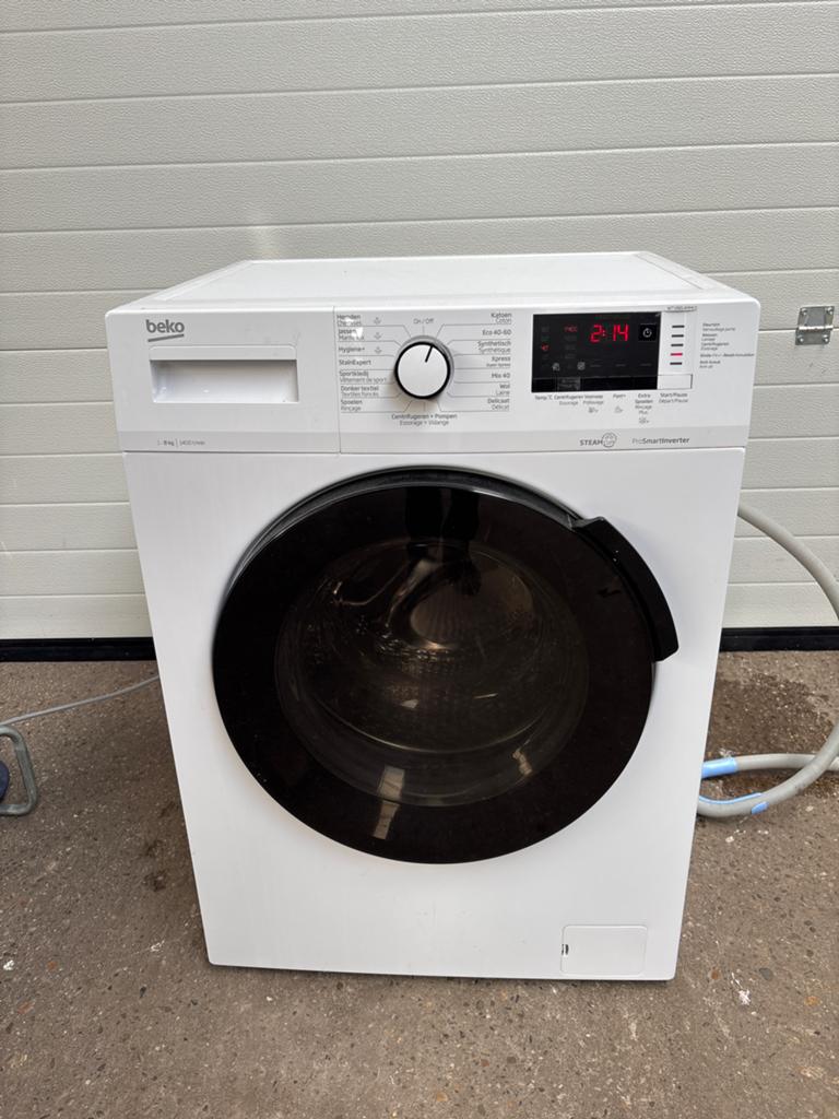 Beko Wasmachine wtv8814 met Stoomfunctie ProSmartInverter, Ophalen, Zo goed als nieuw, Voorlader, Nvt