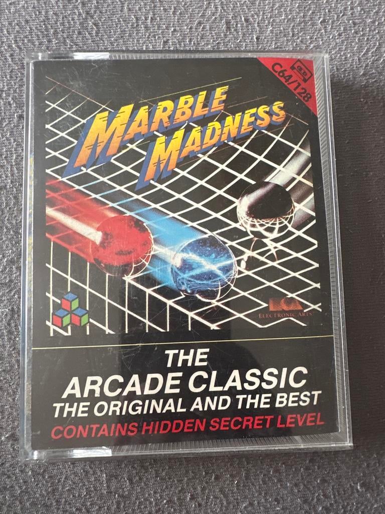 Marble Madness C64/128 Cassette - Arcade Classic, Puzzel en Educatief, Gebruikt, 1 speler, Ophalen of Verzenden